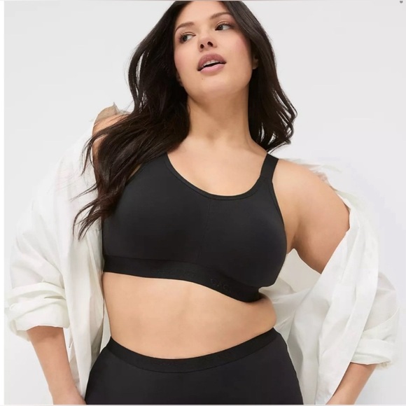 Cacique Cotton LL NW Scoop Black Bra No Wire
Size 42DD - Picture 1 of 13